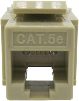 CNAWEB CAT5E RJ45 שקע אבן מפתח מודולרי, 110 סגנון, שנהב - קופסה של 100