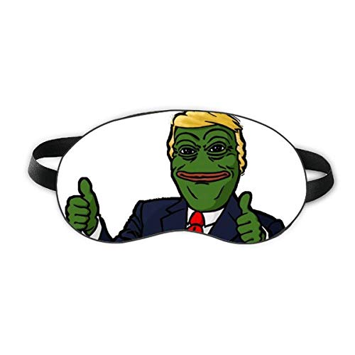 נשיא אמריקה צפרדע עצובה מצחיק תמונה שינה מגן עיניים רך לילה כיסוי גוון עיוורון