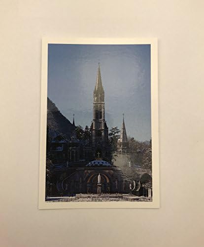 ברונזה פיקס עם Celtic Cross & Lourdes כרטיס תפילה