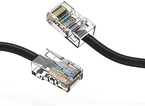 0.5ft Cat5e UTP Ethernet רשת כבל לא מאופק 24AWG 0.5 רגל Gigabit LAN רשת רשת RJ45 כבל תיקון במהירות גבוהה,