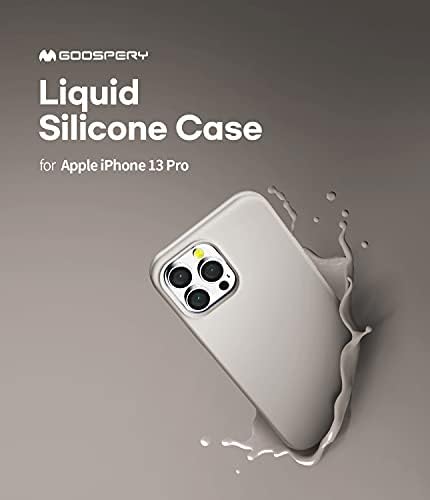 סיליקון נוזלי נוזלי תואם למארז ה- iPhone 13 Pro, מגע משיי-רך הגנה על גוף מלא מארז כיסוי אטום הלם עם