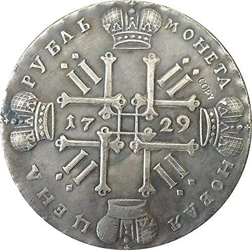 1729 פיטר II מטבעות רוסיה העתקה עותק קישוטי קישוטי מתנות