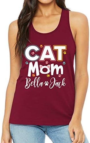 יום אמהות לחתול אמא חולצה בהתאמה אישית נשים חתול חמוד כפה גרפית חובבי חתול גרפי נגד חולצת צוואר