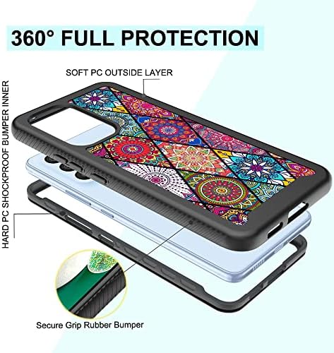 מקרה של Lexnec עבור סמסונג גלקסי A53 5G, Galaxy A53 5G עיצוב מקרה חמוד, שכבה כפולה חסרת זעזועים שריון