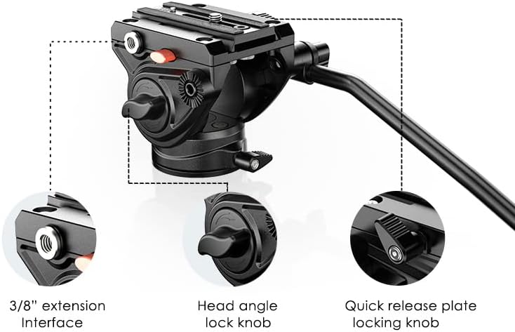 אלומיניום קוואד צינור מקצועי 72 חצובה עבור Canon XF400